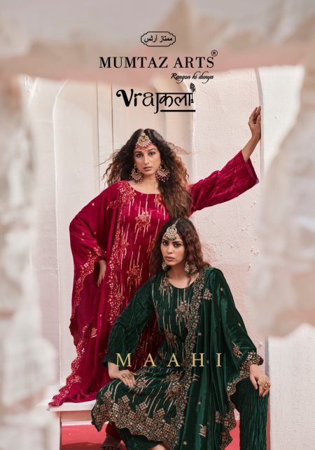 Maahi By Mumtaz Arts Crush Velvet Designer Salwar Suits
